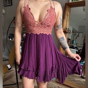 Free People Adella Frilled Chemise